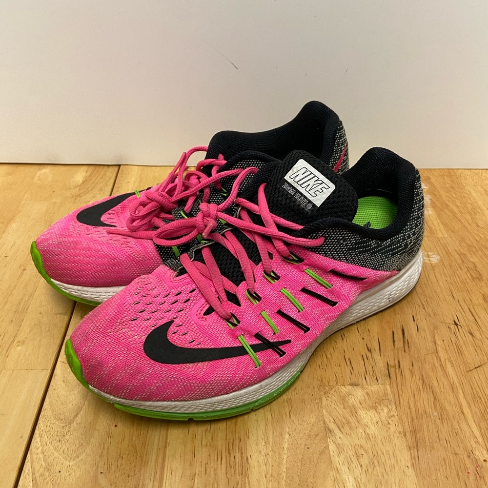 Nike Zoom Elite 8 pink & black size 9.5 women’s